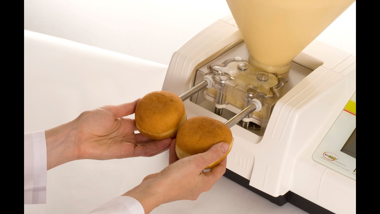 Depositor Solutions Beldos Mini Fill volumetric filler and decorator injector for bakery process