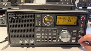 Automatically tuned stations on the shortwave bands using the Tecsun S2200x coupled to a Wellbrook