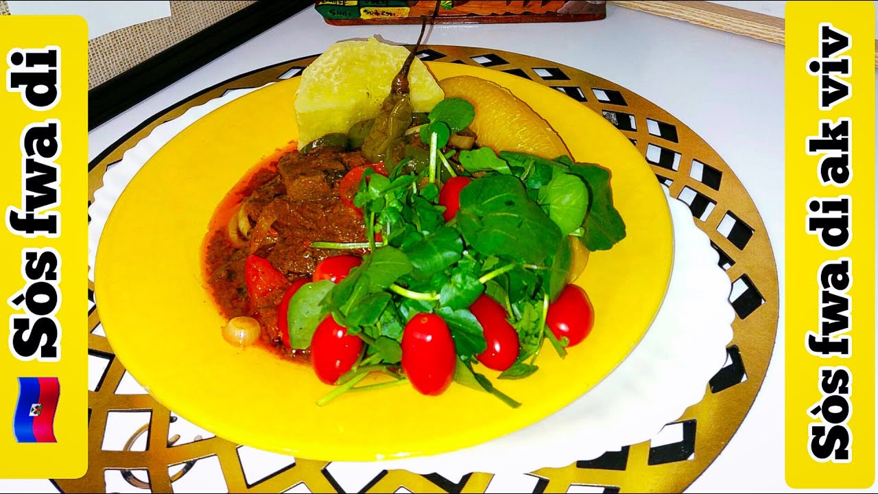 66) Resèt fwa di bien gou bien rapid, le foie dure haïtien // Recette cuisine haïtienne