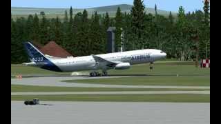 A330-300 landing at Wien airport fsx