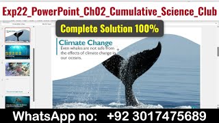 Exp22_PowerPoint_Ch02_Cumulative_Science_Club | Exp22 PowerPoint Chapter 2 #CumulativeScienceClub