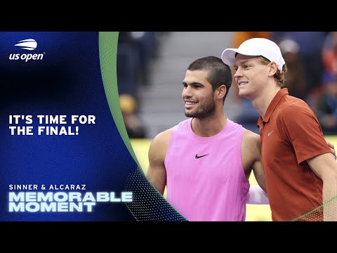 Jannik Sinner vs Carlos Alcaraz Walk-Out 2025 US Open