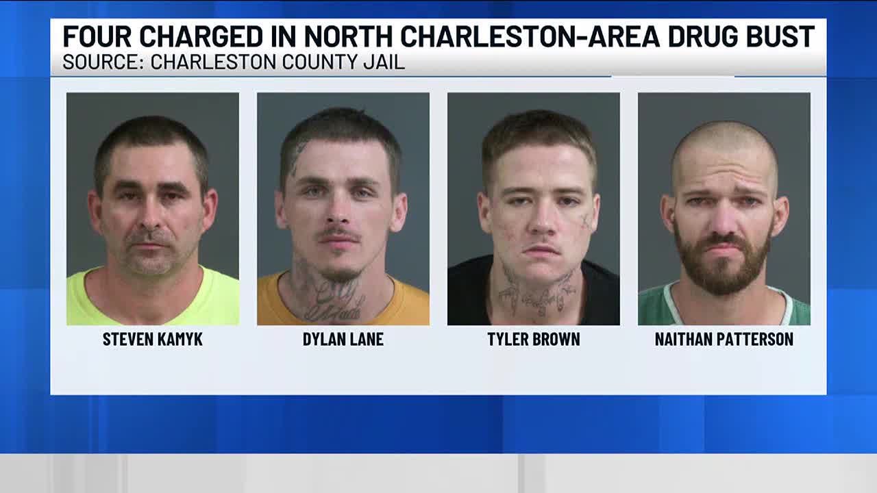 VIDEO: 4 charged in North Charleston-area drug bust - YouTube