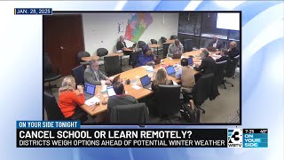 How schools decide whether to have e-learning or give kids day off