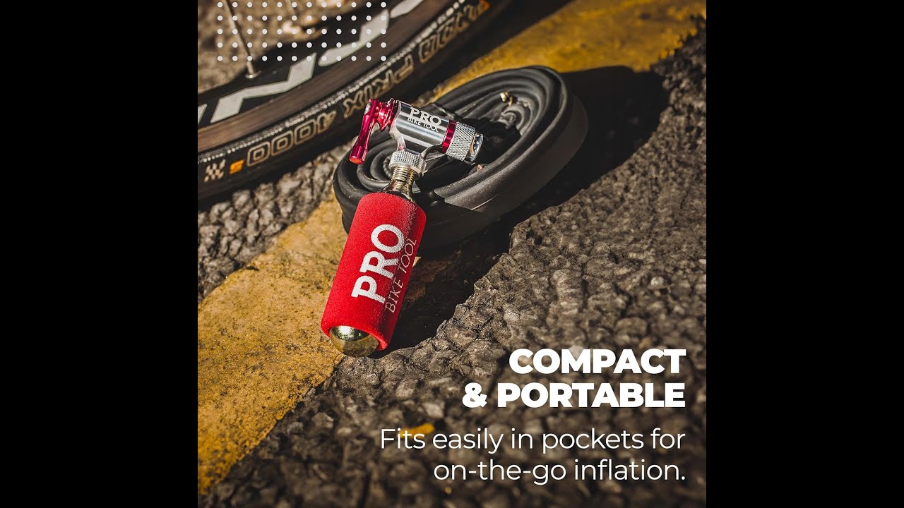 Pro Bike Tool CO2 Inflator Quick & Easy - Presta & Schrader Valve Compatible