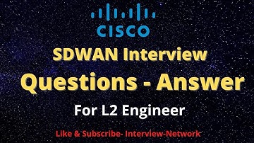 Cisco SDWAN Interview Questions Answer For Level 2 #sdwan #cisco #youtube #youtubeindia #network