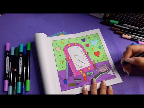 ASMR COLORING SOUNDS TO HELP YOU SLEEP 😴 💤💤💤🛌✨🌙📖🖍️🖍️🖍️🖍️