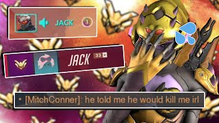 I Played Vs The Most Toxic And Racist Smurf In Compeive As Widowmaker - Overwatch