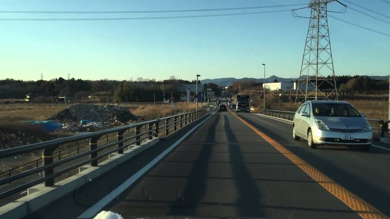国道6号線 浪江町〜富岡町 帰還困難区域 (高線量区間を含む) 2014.12.08