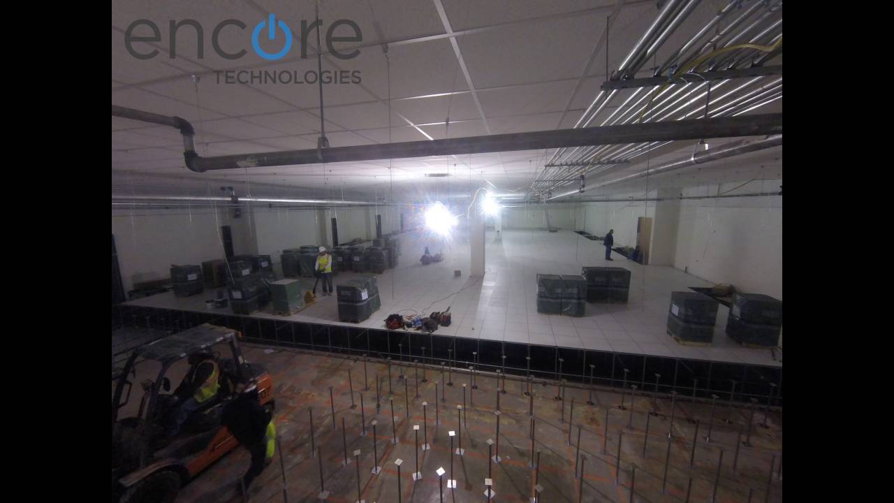 Encore Data Center Floor Time Lapse