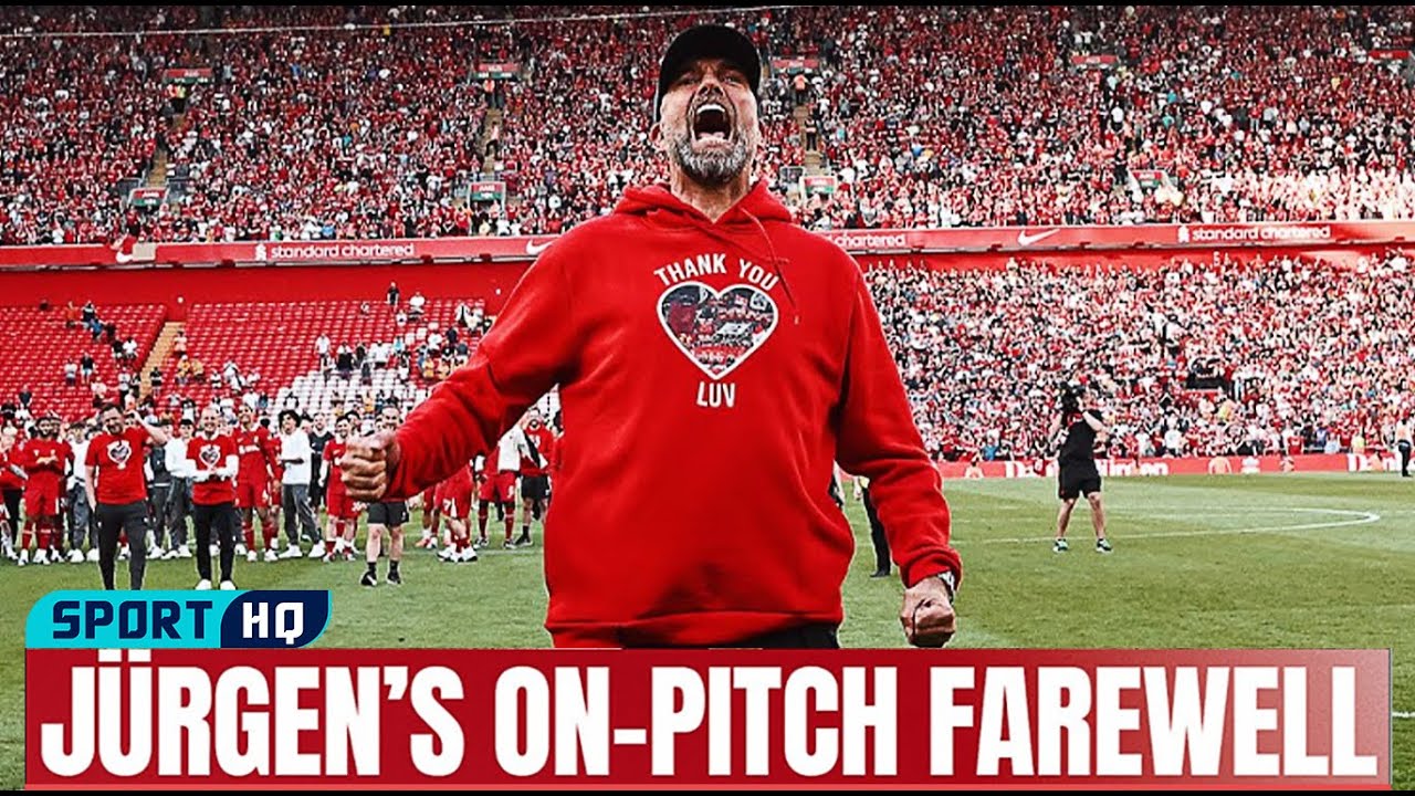 Jurgen Klopp FAREWELL SPEECH to Liverpool Fans at Anfield - YouTube