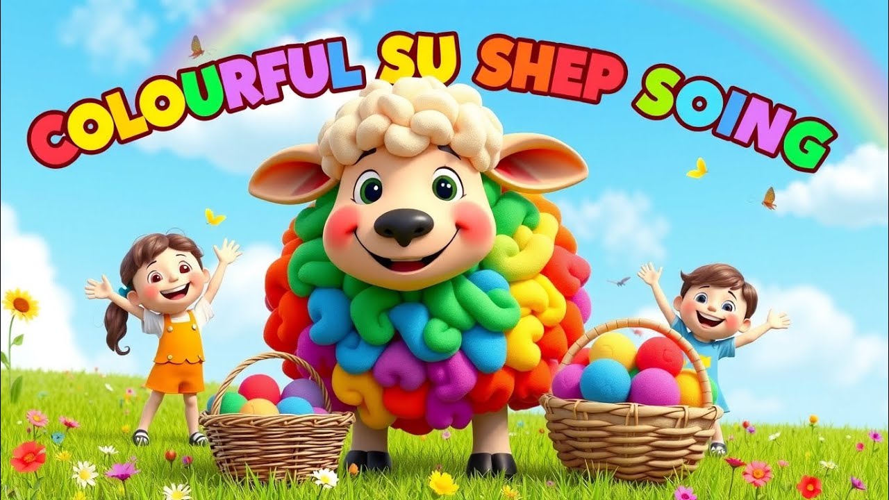 Colourful  Sheep Song 🌈 🐑