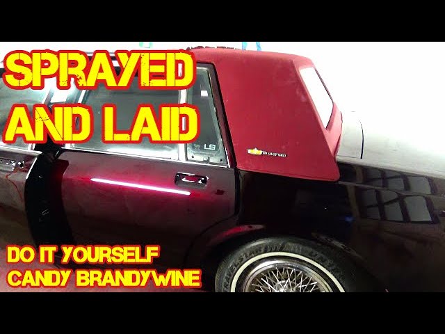 How To Spray Candy Paint BRANDYWINE BOX CHEVY CAPRICE KANDY DOOR JAMBS  UreChem EyeKandy Wine Red 