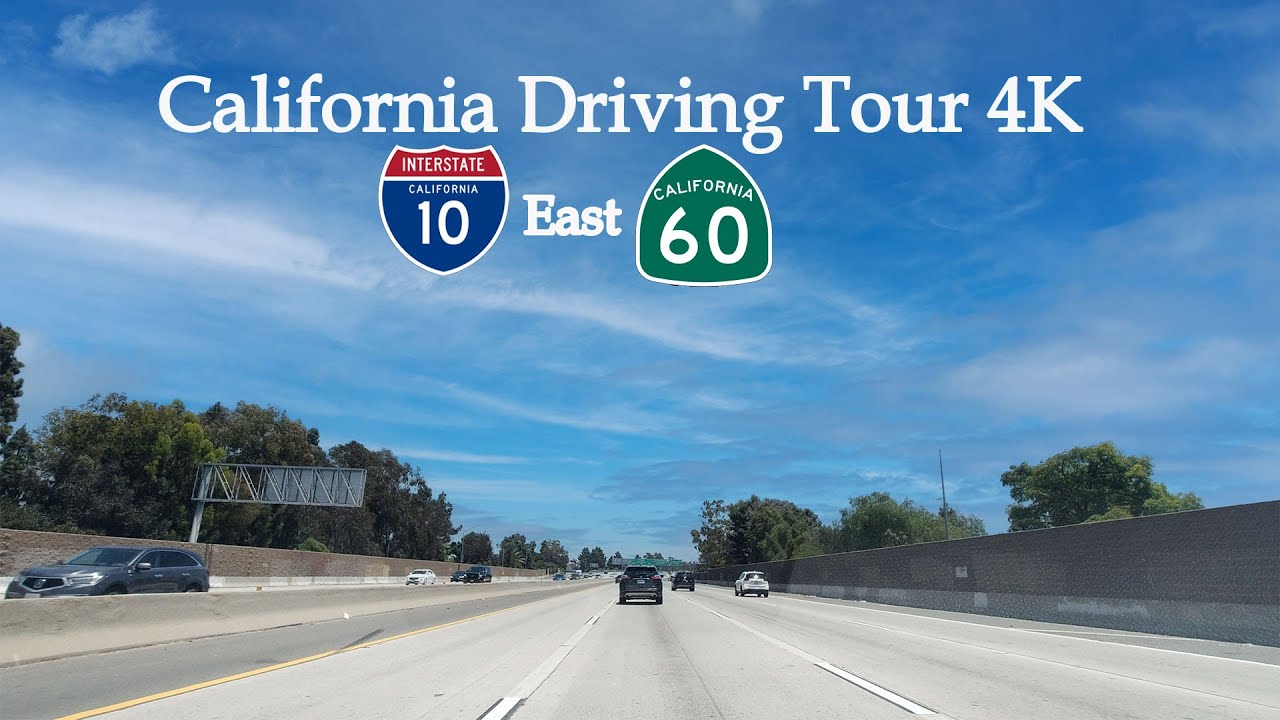 Driving Tour of Los Angeles Freeways in Southern California Interstate 10, California 60 2023 Update
