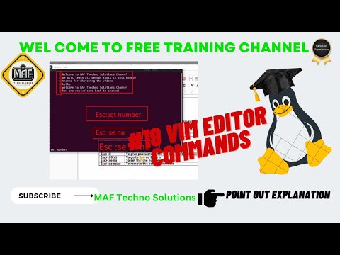 #19 day VIM EDITOR Commands | Learn How to use VI editor in Linux with Practicle