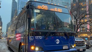 2026 Prevost X3-45 1772 QM20 to Midtown-57th Street at Herald Square [MTA Bus]