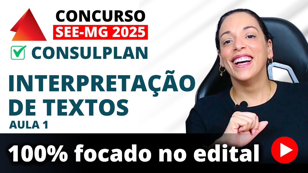 ✅ Como GABARITAR Português Na SEE-MG 2025 | Interpretação de Textos | Português para Concurso
