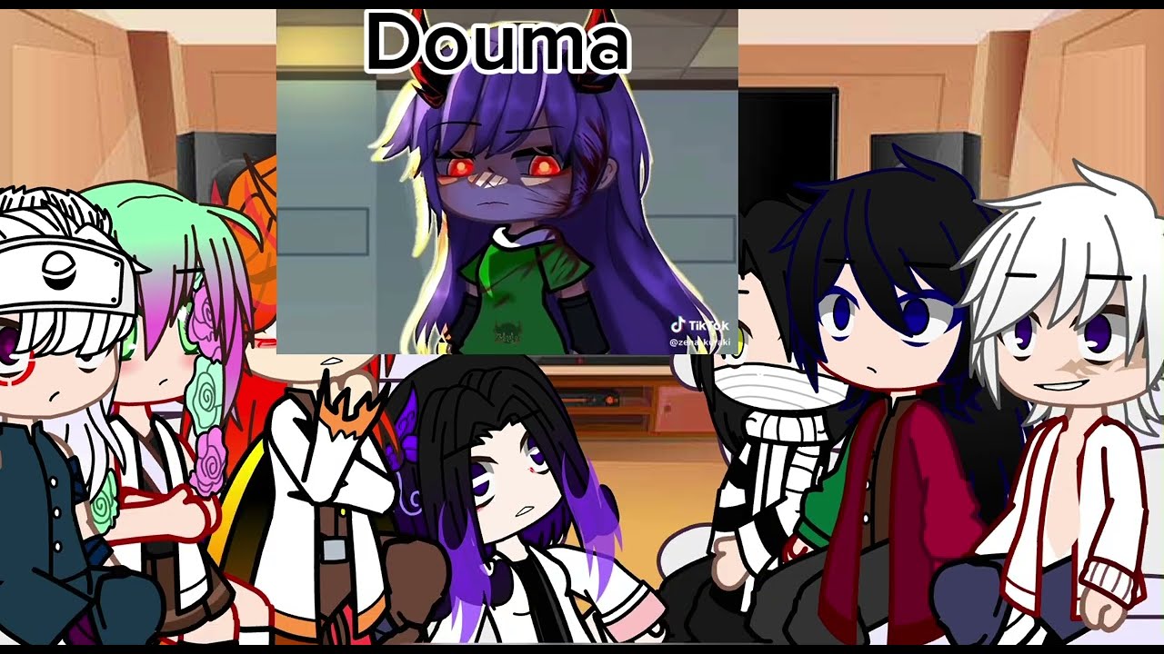 Hashiras (-Gyomei/Muichiro) reacts to upper moons as random gacha TikTok’s [Ships💗]