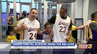 Laker fans fill Acrisure Arena for NBA game