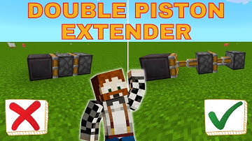 Minecraft Bedrock/XBOX Double Piston Extender Tutorial