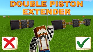 Minecraft Bedrock/XBOX Double Piston Extender Tutorial @Sassyfish