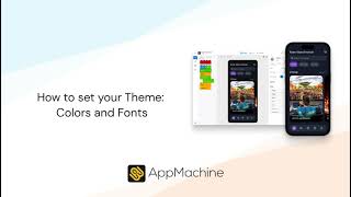 Theme: How to set your colors and fonts in your AppMachine app screenshot 1