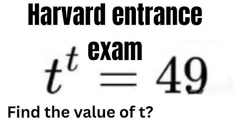 Harvard University Entrance exam | viral problem