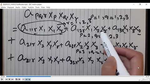 Einstein summation Convention