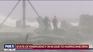 State of emergency in NJ due to Hurricane Erin