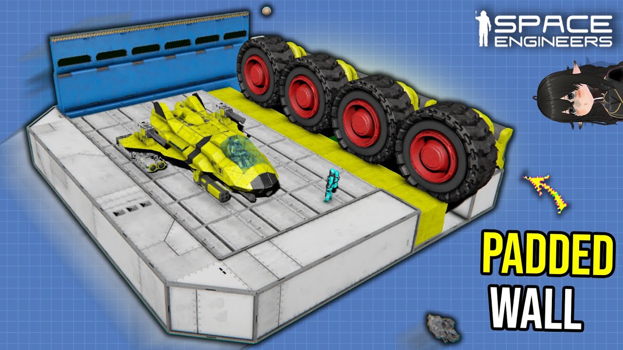 Can Padding Ship Hangar Wall Reduce Crash Damage, Space Engineers - YouTube