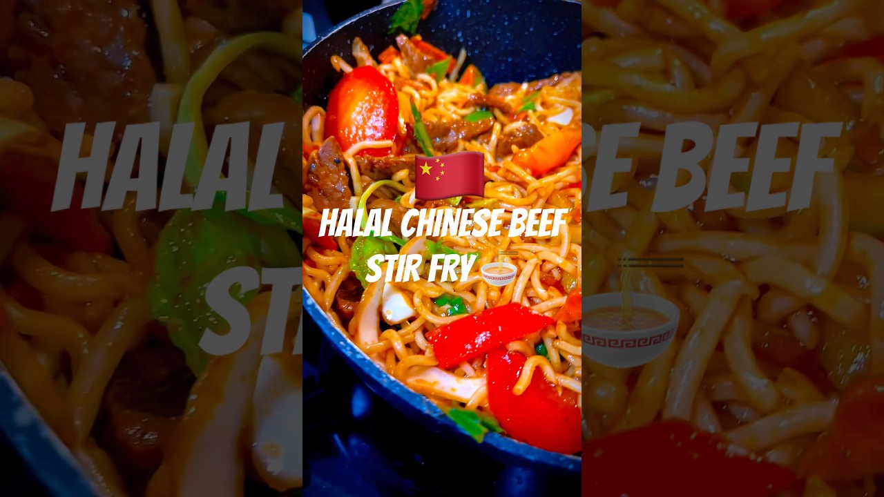 Halal Chinese Beef Stir Fry 🍜 🥩 