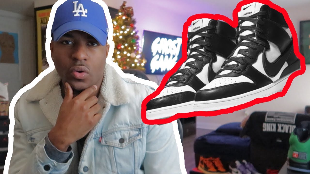 WOW THESE ARE LIT ASF INSTANT SELL OUT! AMBUSH NIKE DUNK HIGH "BLACK WHITE" + NBA COLLABORATION