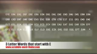 Famous 3 letter words that start with E Wealth