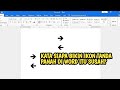 CARA MUDAH MEMBUAT TANDA PANAH KE KIRI DAN KEKANAN DI WORD‼️