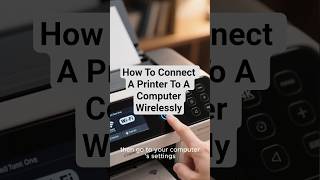#Shorts: How To Connect A Printer To A Computer Wirelessly | Wireless Printer Setup Guide