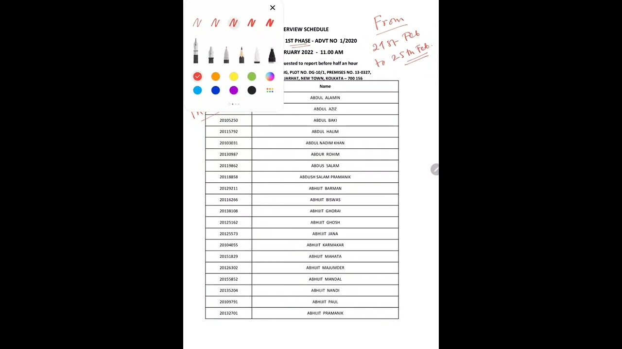 WB CSC  Interview ll Mathematics 1st Phase ll Advt. No. 1/2020