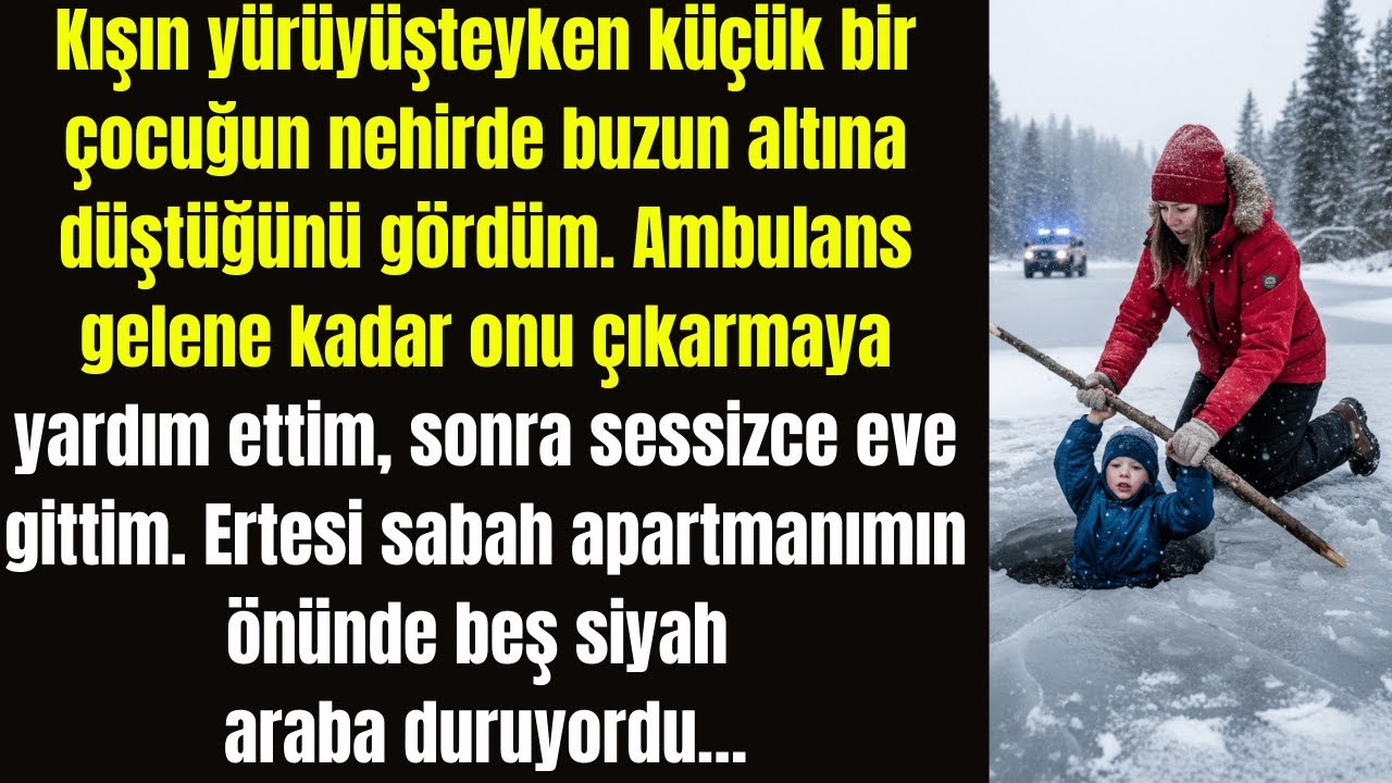 Nehirde Buzun Altına Düşen Çocuğu Kurtardım… Ertesi Sabah Hayatım Değişti
