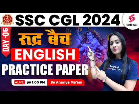 SSC CGL 2024 | SSC CGL English Classes 2024 | SSC CGL English Practices Set -6 | By Ananya Ma'am
