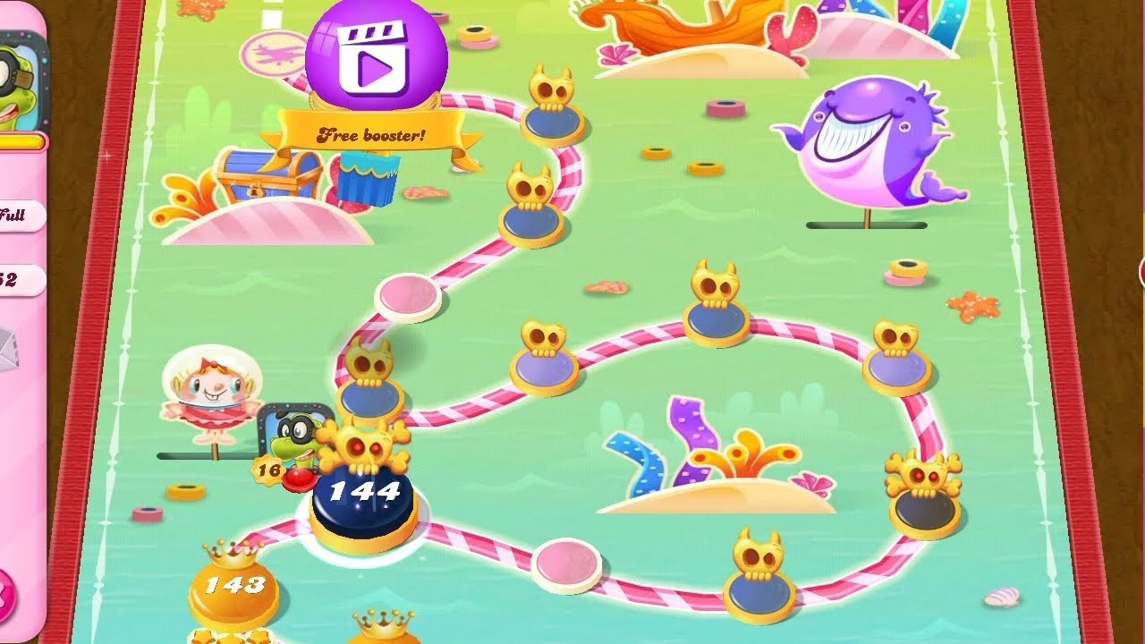 Level 144 candy crush | Welcome back - YouTube