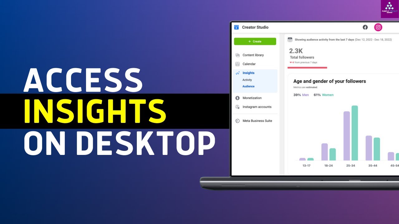 How to Access Instagram Insights on Desktop in Creator Studio - YouTube