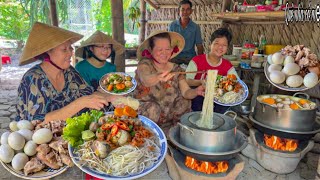 Hủ Tiếu Giò Heo Hột Vịt Lộn, Tôm Khô | Quán Ăn Sáng Của Mẹ Nơi Quê Nhà || Balut duck noodle soup