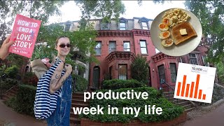 getting back into a healthy routine - spending an hour outside everyday, cooking, working out + more