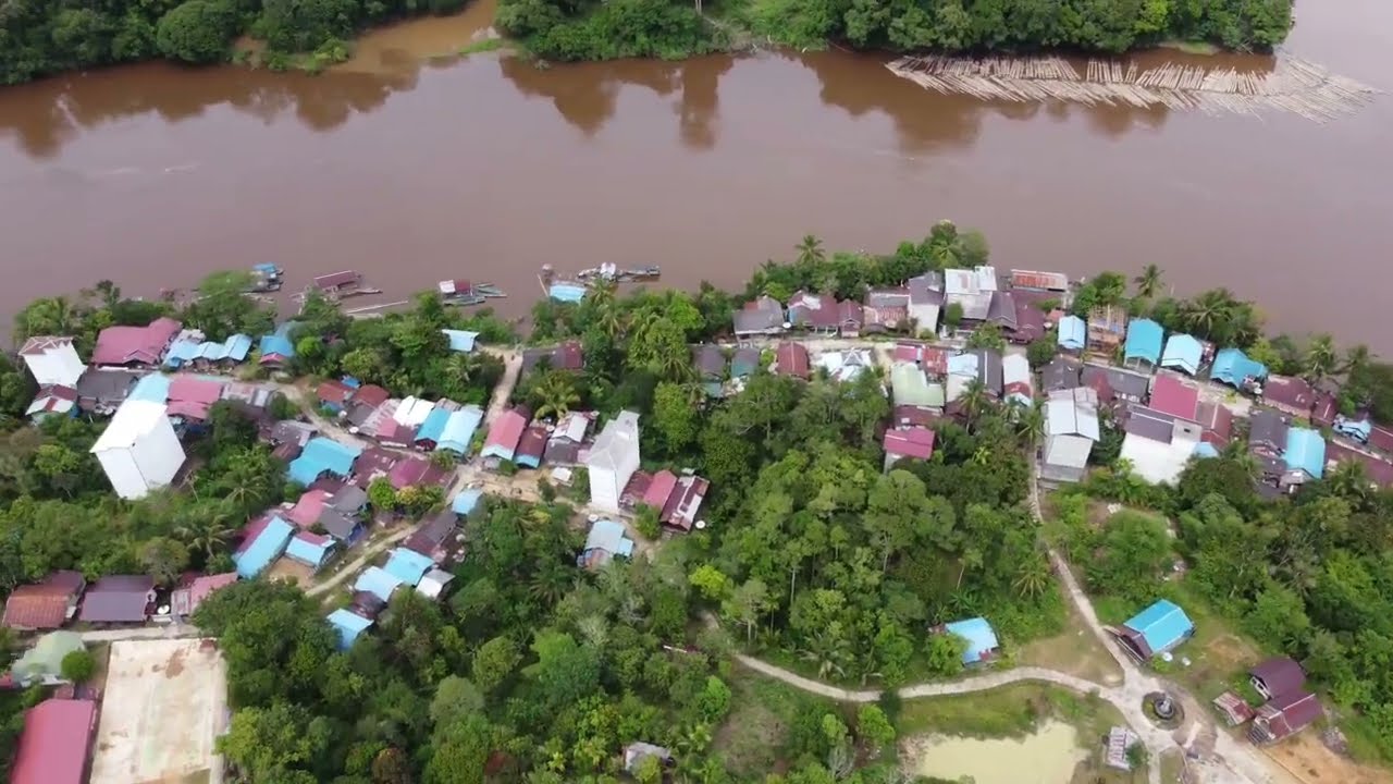 Ibu Kota Kecamatan  Seribu Riam Dari Udara, Muara Joloi