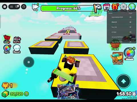 Obby but you're on a kart || Full game complete