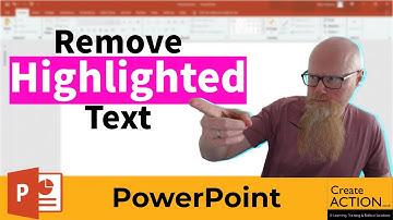 Remove highlighted text in POWERPOINT