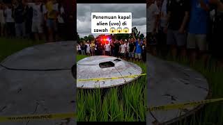 Detik Detik Terekamnya Pesawat Ufo Diatas Hdanaran Sawah  shorts virals alien funny fyp