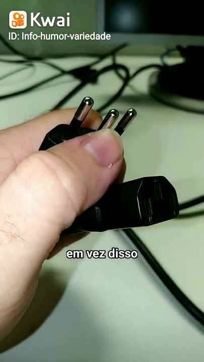 NÃO QUEBRE O PINO DE ATERRAMENTO DO CABO DE ENERGIA DO SEU PC