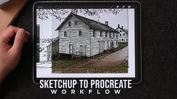 SketchUp to Procreate Workflow for Architects on iPad
