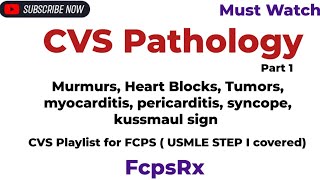 CVS Pathology Part 1 | Cardiovascular System | FCPS-1 USMLE FMGE NEET MBBS