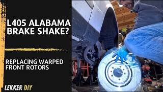 L405 Range Rover Front Brake Rotor Replacement | Fix Warped Rotors &amp; Brake Vibration